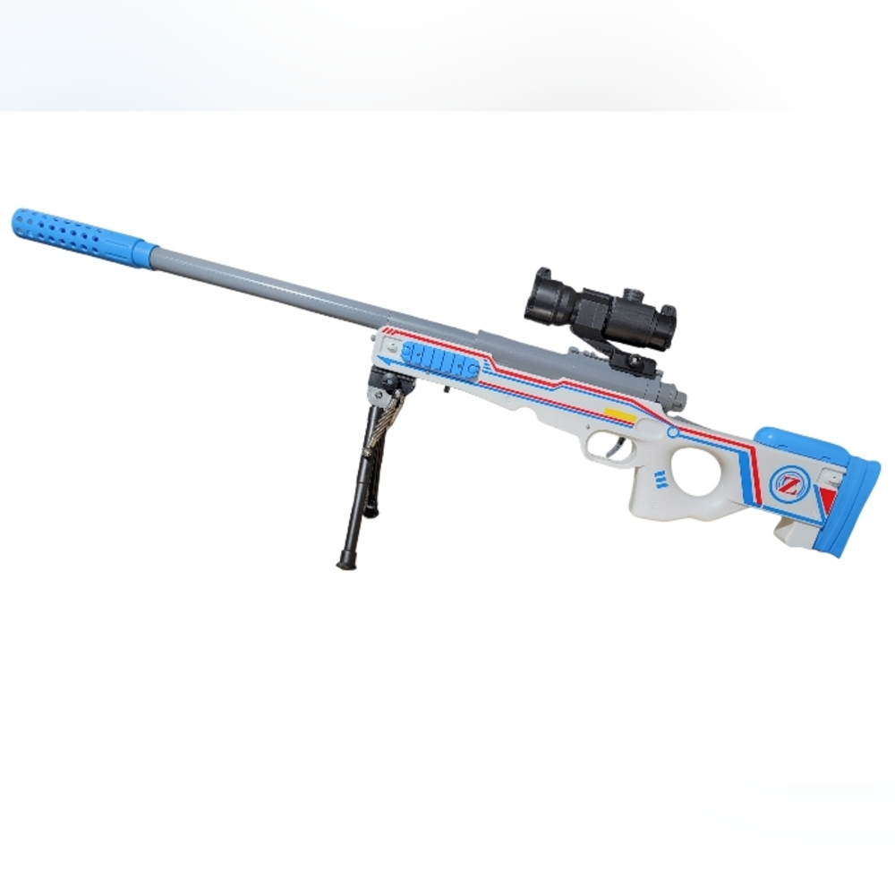 Kids Foam Dart Toy Blaster Set w/ Scope, Bipod & Darts – Ages 8+